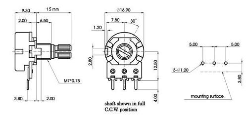 potenciometr 1621 … 15D