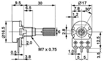 potenciometr 1621 … 30D