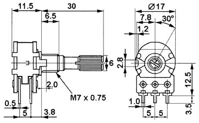 potenciometr 1622 … 30D