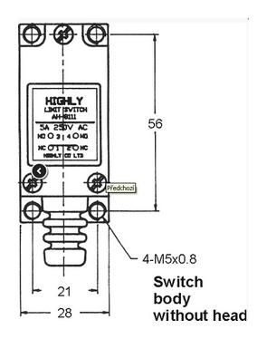 koncový spínač 8108