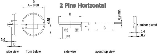 baterie lithiová CR1225FH