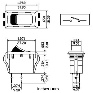 kolébkový vypínač HB110C7NBBGA