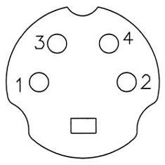 mini DIN MD4P-VK