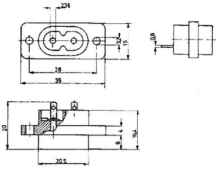 napájecí AC konektor MGF-VP B