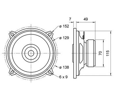 autorepro DX 13 - 4 Ohm Visaton (sada 2ks)