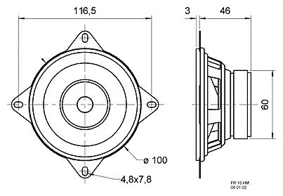 reproduktor FR 10 HM - 8 Ohm Visaton