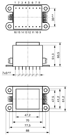 trafo zalité 55VA-1x24V