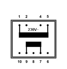 trafo zalité 2,3VA-1x12V