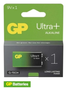baterie 9V alkalická 6LF22 GP ULTRA PLUS G-TECH
