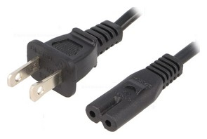 síťový kabel vidlice NEMA 1-15A / IEC C7 /1,8m