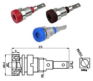 přístrojová zdířka BS-102L