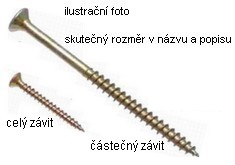 vrut 4,5x45 mm PZ částečný závit