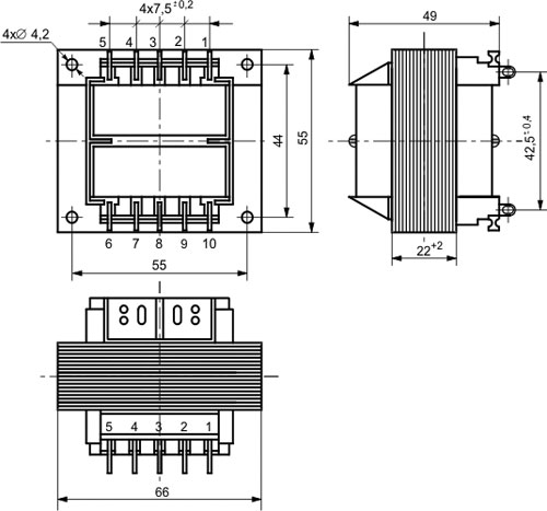 HTR25VA-2x9V (TS 25/007 INDEL)